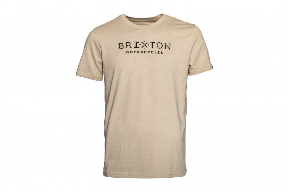 Brixton póló bézs/fehér XS